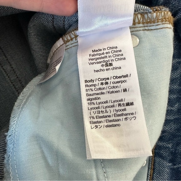 J.Crew Demi Boot Kick Crop Jeans Light Wash Button Fly Womens Sz 26 Raw Hem - Picture 6 of 8